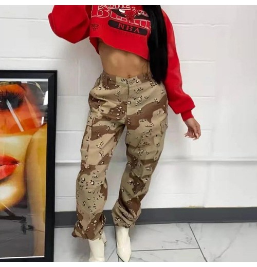 Best selling high quality casual women's pants & trousers long camouflage cargo pants Best selling high quality casual women's pants & trousers long camouflage cargo pants