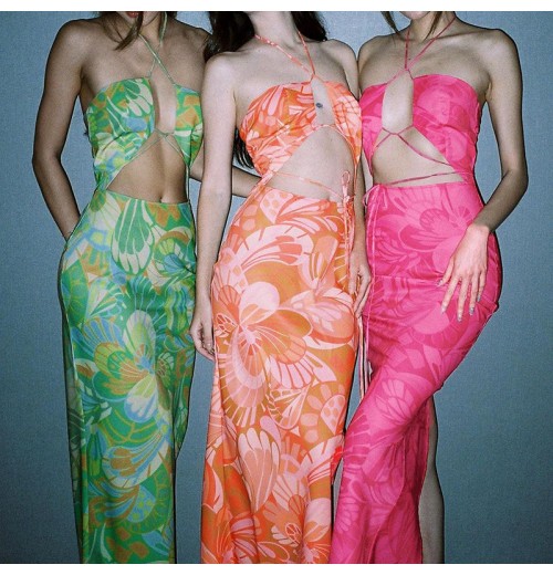 2022 Summer new sexy self-cultivation Women's Clothing long dress casual Dresses 2022 Summer new sexy self-cultivation Women's Clothing long dress casual Dresses