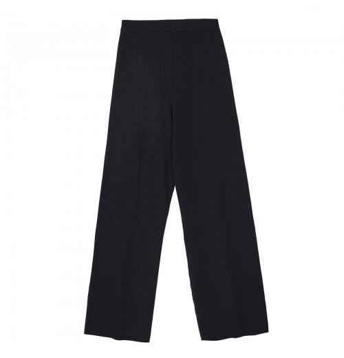 Women's Autumn Winter Soft High End Casual Wide Leg Wool Blend Computer Knitted 2x1 Rib Sweater Pants Women's Autumn Winter Soft High End Casual Wide Leg Wool Blend Computer Knitted 2x1 Rib Sweater Pants