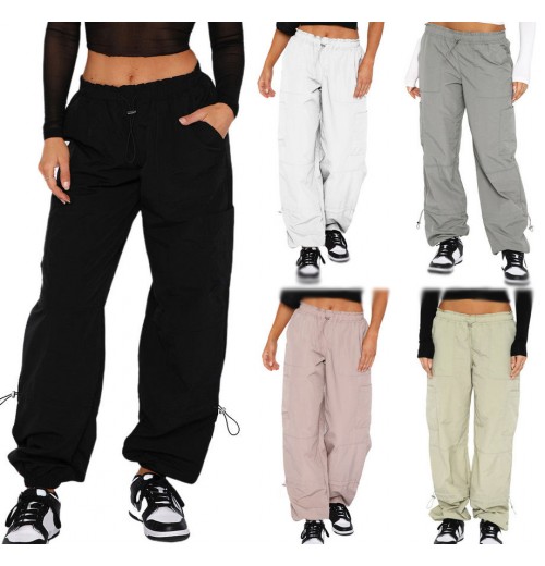 Cargo Pants Custom Women's Pants & Trousers Cargo Streetwear Fashion Solid Color Loose Lace Up Pant Cargo Pants Custom Women's Pants & Trousers Cargo Streetwear Fashion Solid Color Loose Lace Up Pant