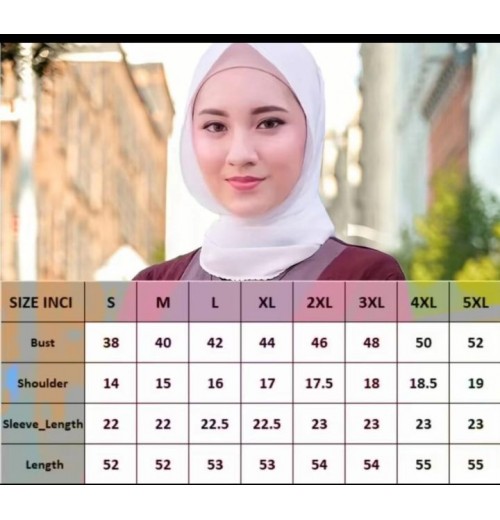 Gaun Kaftan Lengan Panjang dan Lengan Tiga Suku