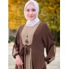 Gaun Kaftan Lengan Panjang dan Lengan Tiga Suku