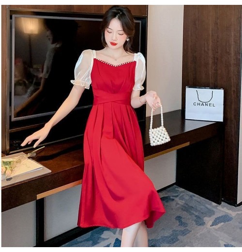 ZANZEA Korean Style Women New Fashion Raglan Sleeve Dresses Crew Neck A-Line Knee Length Plain Dress #0407