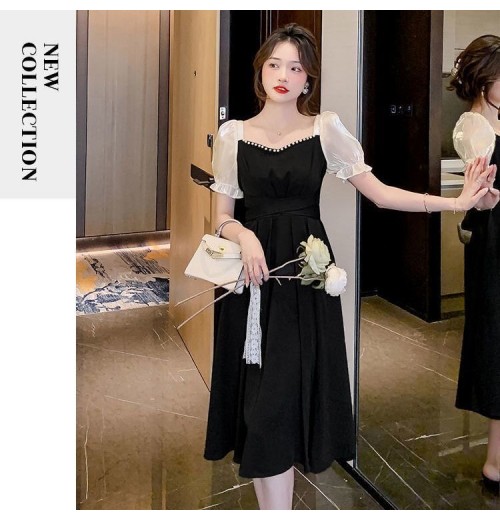 ZANZEA Korean Style Women New Fashion Raglan Sleeve Dresses Crew Neck A-Line Knee Length Plain Dress #0407