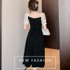 ZANZEA Korean Style Women New Fashion Raglan Sleeve Dresses Crew Neck A-Line Knee Length Plain Dress #0407
