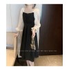 ZANZEA Korean Style Women New Fashion Raglan Sleeve Dresses Crew Neck A-Line Knee Length Plain Dress #0407
