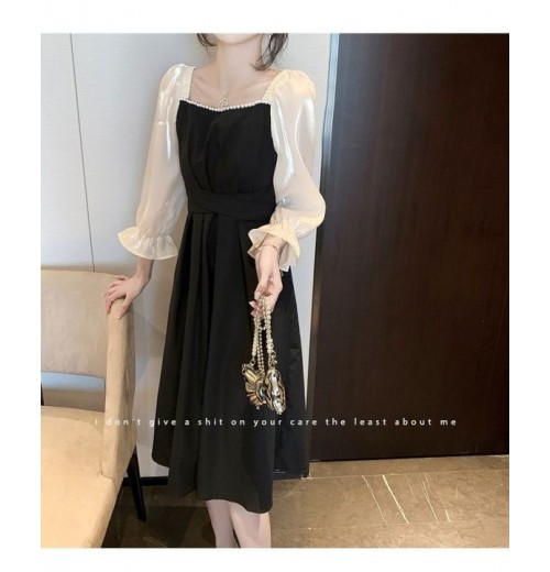 ZANZEA Korean Style Women New Fashion Raglan Sleeve Dresses Crew Neck A-Line Knee Length Plain Dress #0407