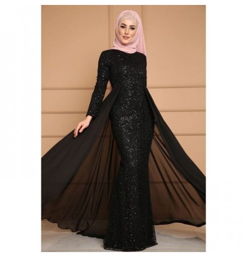 NCE Summer Embroidered Cotton linen Dress for women Chinese style oversized loose long sleeve longdress for Chinese New Year
