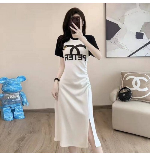 rfhffSTANLEY Coco 2024 Chinese Improved Cheongsam Dress Vintage Style Womens Dress Chinese Style Vintage Embroidery A-Line Skirt Floral Cheongsam Slim Medium-Length Dresses Womens▌trt