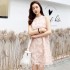 Muslim Women'S Fashionable Dress COQUETTE Floral Print Design Completely Sublimates Loose And Comfortable Fabric, Asian New Trend Women'S Casual Robe Suitable For Daily Casual Wear