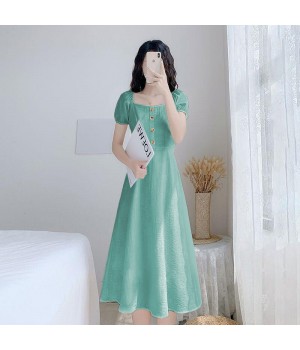 Korean Style White Bow Slip Dress Summer Lace-up Mid Length Dress Small Fresh Dress For Women