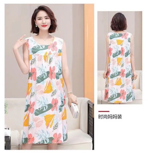 DRESS FLORALS FREESIZE  FIT 45KG-95KG