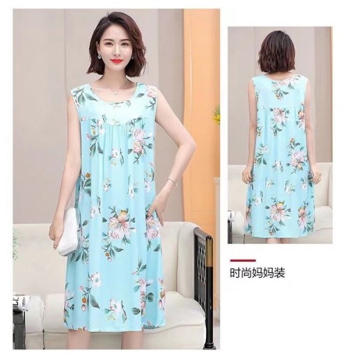 DRESS FLORALS FREESIZE  FIT 45KG-95KG