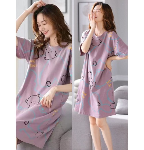 Womens Elegant Floral Short Sleeve Sundress Temperament Long Dress Beach A-Line Dresses