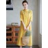 Women's dress, high fashion dress, chiffon dress