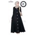 New Long Style Temperament Round Neck Big Swing Ice Silk Chiffon Beach Dress Woman