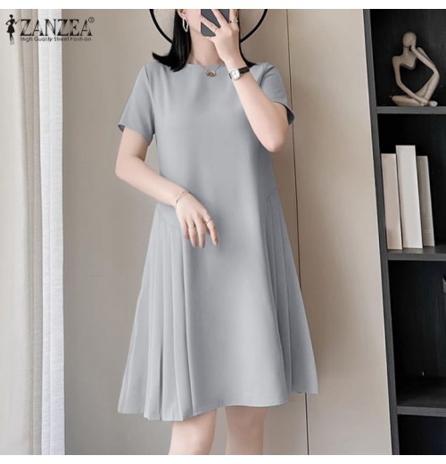 Elegant Black French Vintage Dress Women's Summer New Hepburn Style Slimming High Quality Polyester Fiber A-Line Dress