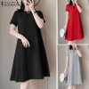 Elegant Black French Vintage Dress Women's Summer New Hepburn Style Slimming High Quality Polyester Fiber A-Line Dress