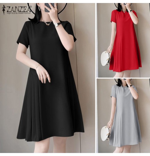 Elegant Black French Vintage Dress Women's Summer New Hepburn Style Slimming High Quality Polyester Fiber A-Line Dress