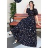 Cotton Dress Women Ethnic Style 2023 Summer New Retro Floral Large Swing Dresses Female Loose Oversized Women Clothes