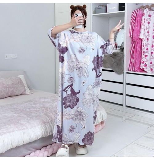 Sleeveless Satin Dress Sleepwear Pyjamas Nightwear Nightdress Baju Tidur Wanita Women Dress