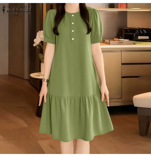 Malaysia Ready Stock - Baju Tidur Wanita Dress Panjang Baju Tidur Perempuan Night Dress Pajamas Women Night Dress Sleepwear #D977