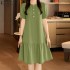 Malaysia Ready Stock - Baju Tidur Wanita Dress Panjang Baju Tidur Perempuan Night Dress Pajamas Women Night Dress Sleepwear #D977