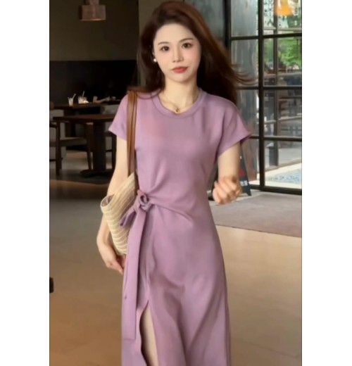 Women’s Hanging Neck Sleeveless Strapless Dress with Thin Straps, Slim Fit Short Skirt for Elegant Casual Wear