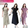 Women’s Hanging Neck Sleeveless Strapless Dress with Thin Straps, Slim Fit Short Skirt for Elegant Casual Wear