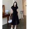 Women’s Hanging Neck Sleeveless Strapless Dress with Thin Straps, Slim Fit Short Skirt for Elegant Casual Wear