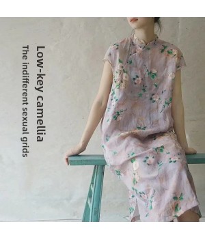 Korean Style Slip Dress For Women Loose Dress Summer Vacation Style Fairy Long Dress