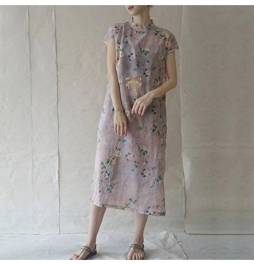 Korean Style Slip Dress For Women Loose Dress Summer Vacation Style Fairy Long Dress