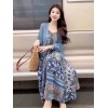Ramadan Must Have Modern Kurung Dress，Elegant Islamic Floral PrintDress，High Quality Loose Comfort，Plus Size Women's Clothing 5XL Available﻿﻿