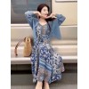 Ramadan Must Have Modern Kurung Dress，Elegant Islamic Floral PrintDress，High Quality Loose Comfort，Plus Size Women's Clothing 5XL Available﻿﻿