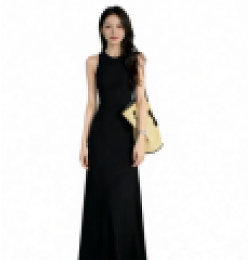 summer women's new loose and slimming pure cotton printed simple casual round neck sleeveless dress