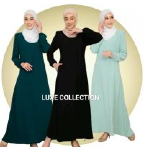 JUBAH  CEY PLAIN IRONLESS WITH SIDE POCKET